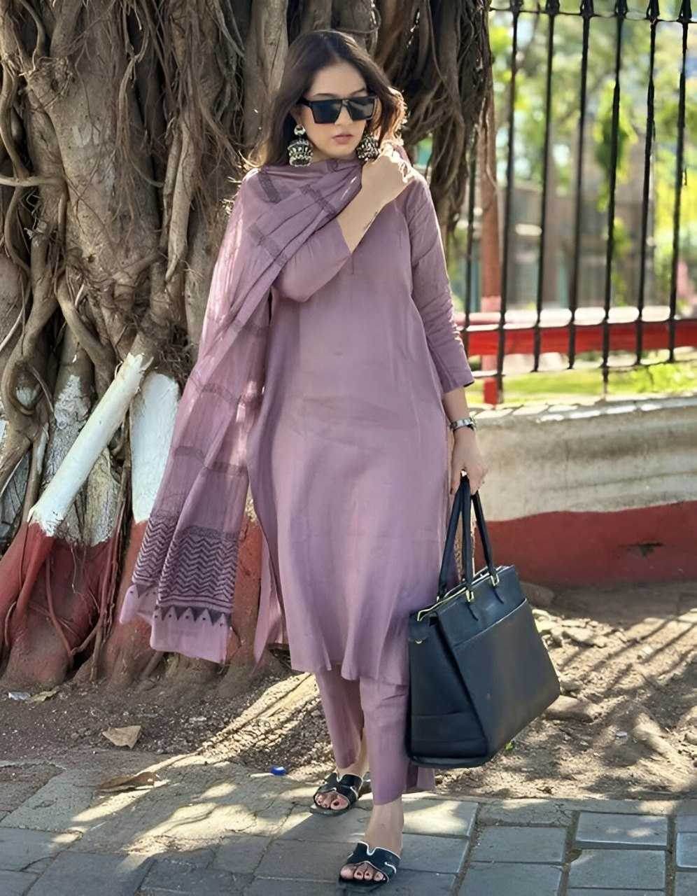Cotton Cotton Kurti Bottom With Dupatta - MYLUXURY LANE ENTERPRISE